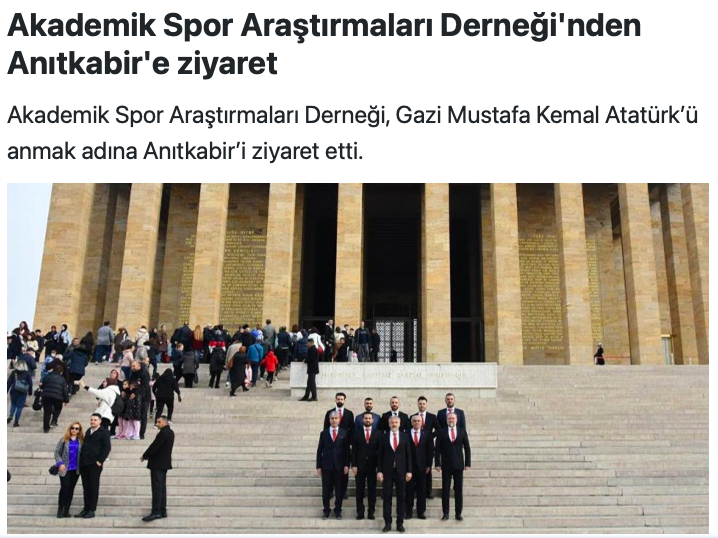 ANITKABİR ZİYARETİMİZ BASINDA YER BULDU